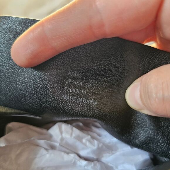 Coach Jesika Black Genuine Leather Ankle Boots Size 7 - Picture 6 of 7